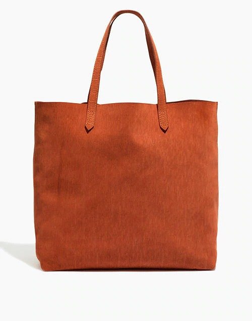 The Transport Tote: Corduroy Suede Edition