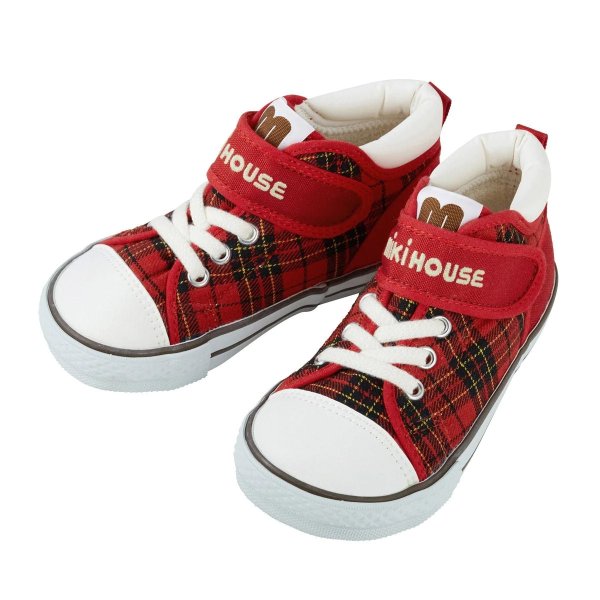 High Top Sneaker for Kids - Stylish Plaid