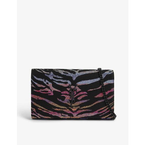 Monogram lame tiger-printed wallet-on-chain
