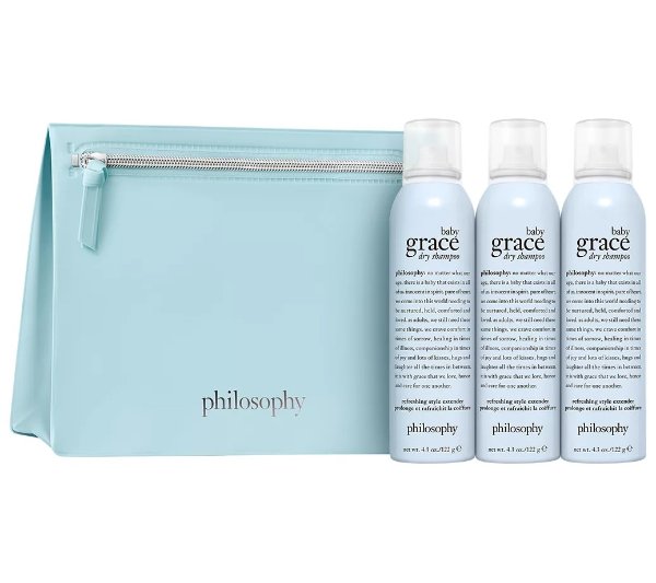 baby grace dry shampoo wrapped in comfort trio - QVC.com