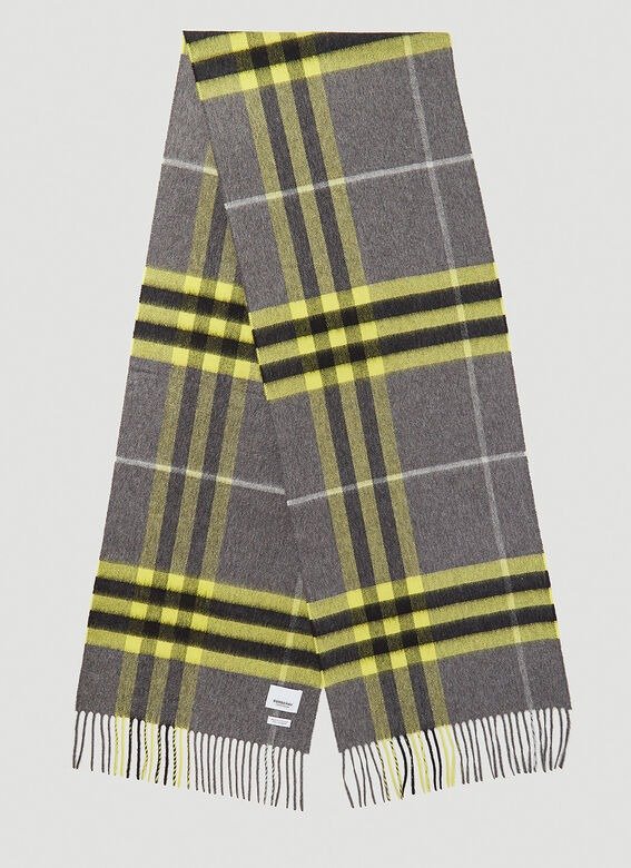 Giant Icon Cashmere Scarf in Grey