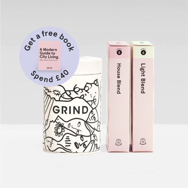 Grind x Shantell Martin 罐装 Nespresso® 兼容咖啡胶囊