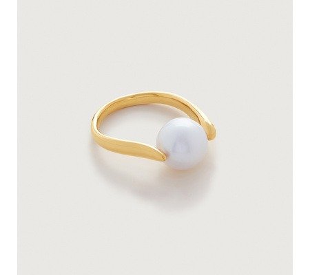 Nura Round Pearl Ring