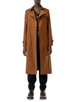 - Waterloo Double Breasted Cotton Gabardine Trench Coat