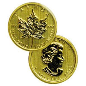 2012年1/10盎司$5面值非流通加拿大枫叶金币