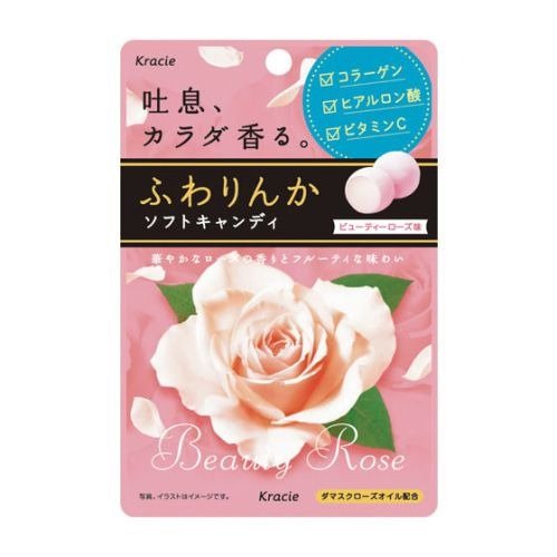 日本KRACIE嘉娜宝 玫瑰香体系列 吐息芬芳糖果 玫瑰味 32g