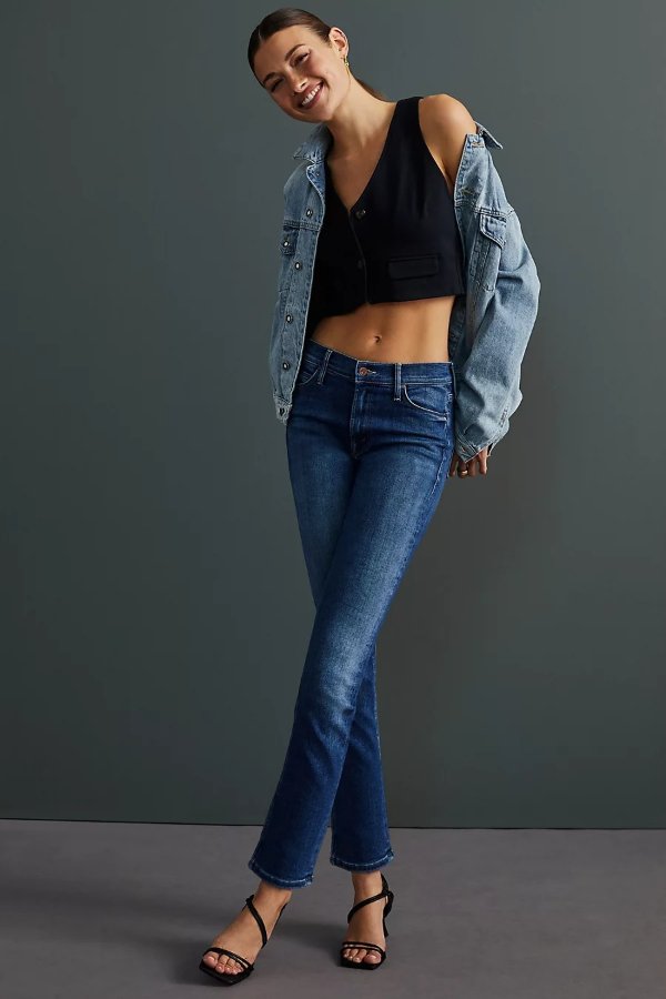 The Dazzler Mid-Rise Straight Jeans
