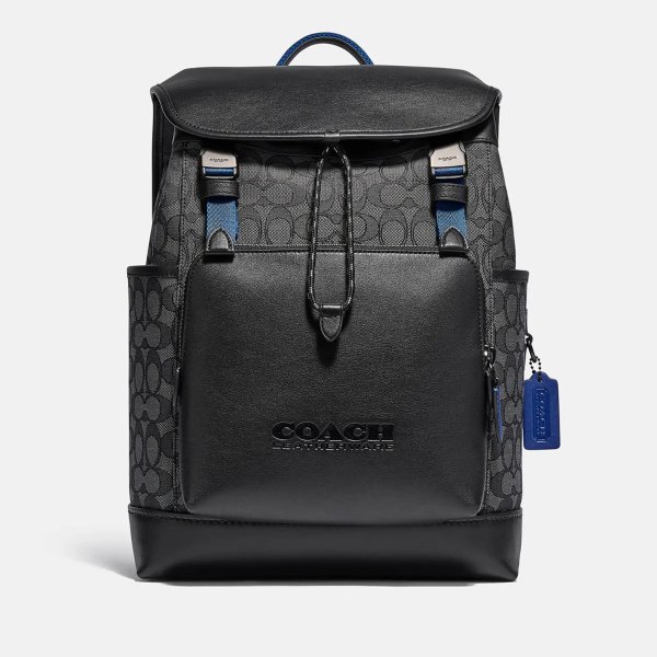 League Leather and Canvas Backpack