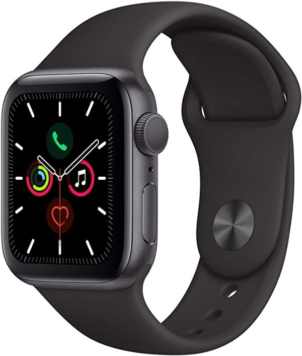Watch Series 5 (GPS, 40mm) - Space Gray Aluminum Case with Black Sport Band