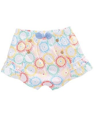 Baby Girls Cotton Printed Shorts, Created for Macy's