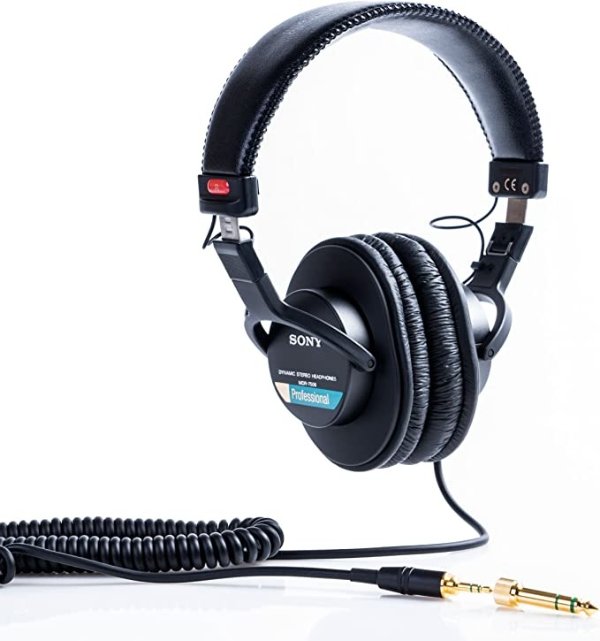 头戴式耳机 可折叠 黑色 MDR7506