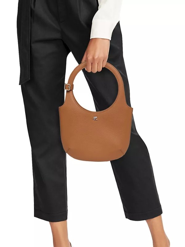 Holy Grained Leather Top Handle Bag