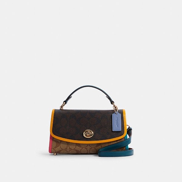 Tilly Satchel 23 in Colorblock Signature Canvas