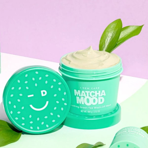 I DEW CARE Matcha Mood Face and Body Mask | Soothing Green Tea Wash-Off Facial Clay Mask | Gifts for women who has everything | Korean Skincare, Facial Treatment, Vegan, Cruelty-free, Gluten-free, Paraben-free