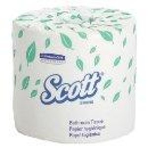 Scott 13607 2-Ply Standard Roll Bathroom Tissue, White (20 Rolls of 550)