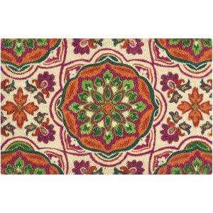 Waverly Greetings Tapestry Medallion Coir Doormat