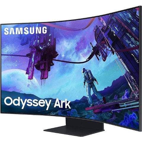 Samsung Odyssey Ark LS55CG970NUXXU G97NC Gaming Monitor - 55" Curved UHD, 3840x2160p, Mini LED, 165Hz, 1ms, HDMI 2.1, Displayport, USB, with Full Smart Platform Speakers