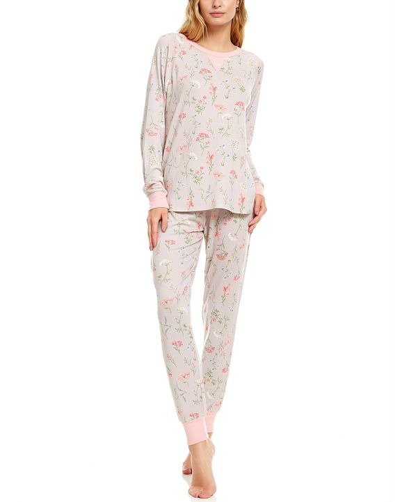 Floral Nikrooz Collection Maddie Printed Hacci Pajama Set