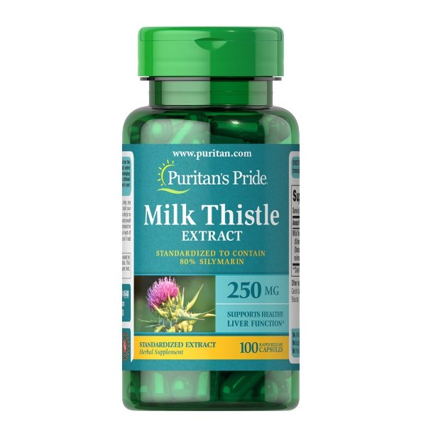 Milk Thistle 250 mg (Silymarin) 100 Capsules | Puritan's Pride
