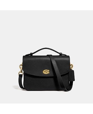 Cassie Crossbody In Polished Pebble Leather