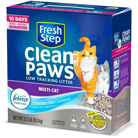 Clean Paws Multi-Cat Scented Clumping Cat Litter with the Power of Febreze, 22.5 lbs. | Petco