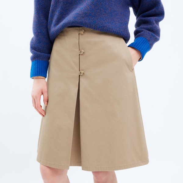 Cotton Midi Skirt | UNIQLO US