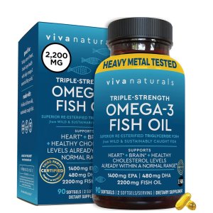 高含量三倍鱼油$25Viva Naturals 维生素等多款保健品低至6.9折