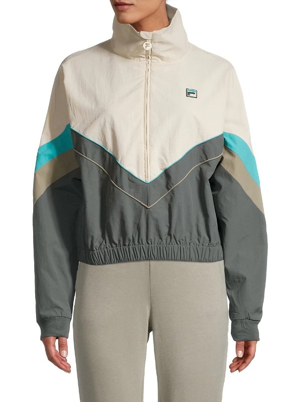 Chiaki Colorblock Zip-Up Jacket