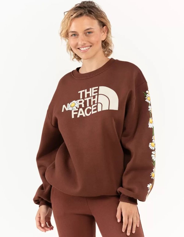 THE NORTH FACE Daisy Womens Crewneck Sweatshirt - DARK BROWN | Tillys