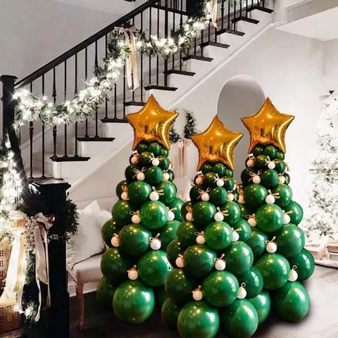 Christmas Tree Creative Diy Ornaments Mall Scene Decoration - Temu