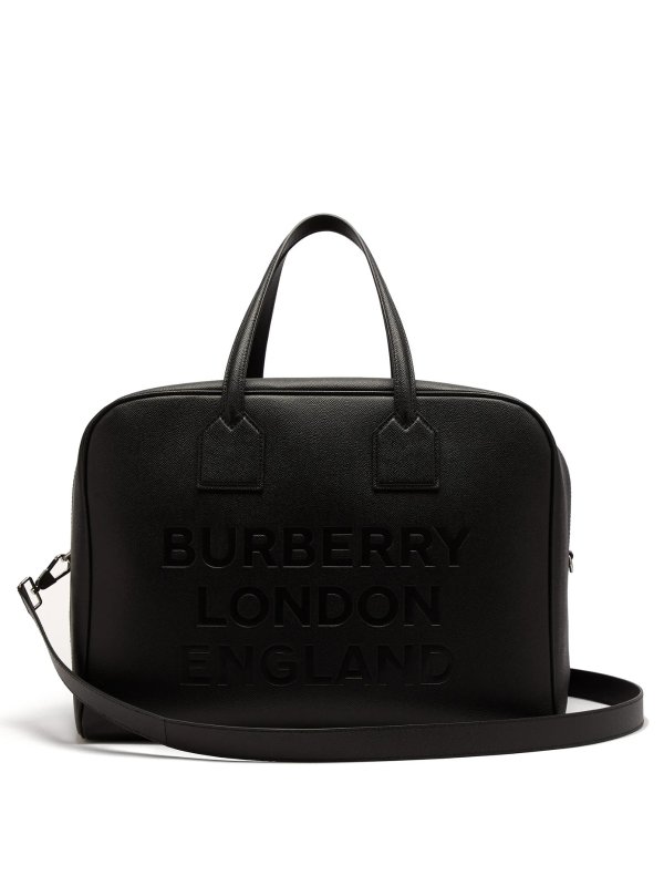 Logo-debossed grained-leather bag | Burberry | MATCHESFASHION US