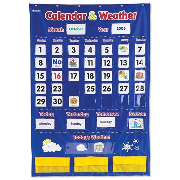 带天气信息的日历，136片