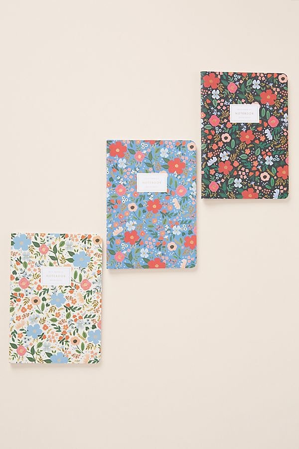 Rifle Paper Co. Stitched Notebooks, Set of 3