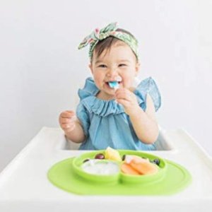 ezpz Happy Mat - One-piece silicone placemat + plate @ Amazon