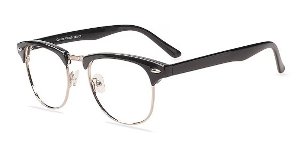 Coexist Browline Black & Silver Full Rim Eyeglasses |