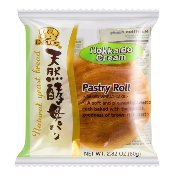 D-PLUS Natural Yeast Bread Hokkaido Creamy Flavor, 80g