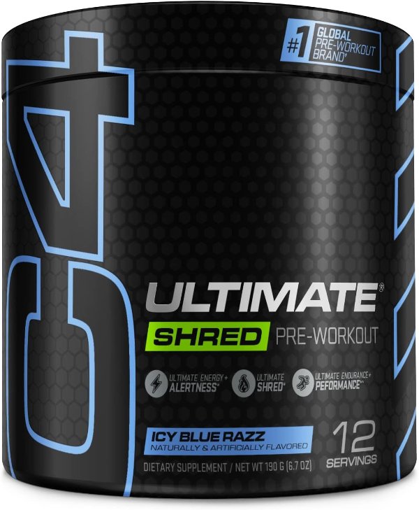 Cellucor C4 Ultimate Shred Pre Workout Powder 12 Servings (Pack of 1)