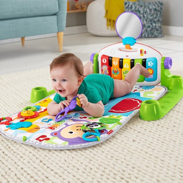 Fisher-Price Deluxe Kick 'n Play Piano Gym, Green, Gender Neutral