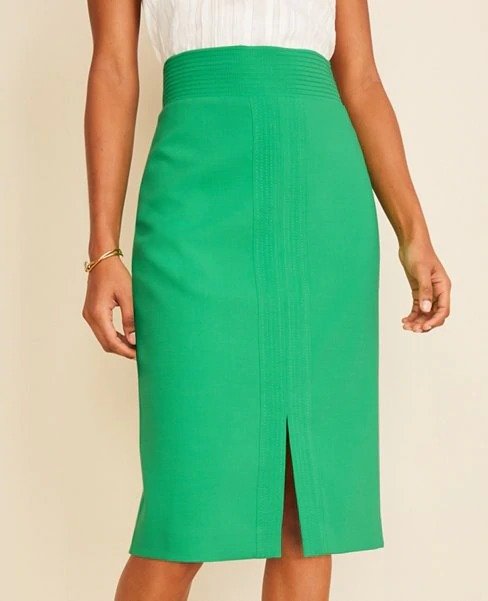 Stitched Pencil Skirt | Ann Taylor
