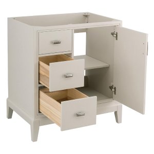 Shaelyn 30 in. W x 21.75 in. D Vanity Cabinet Only in Rainy Day
