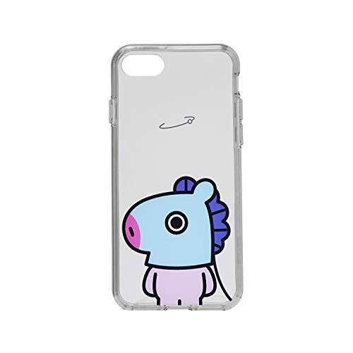 Official Merchandise by Line Friends - MANG Character Clear Case for iPhone 8 Plus/iPhone 7+, Blue