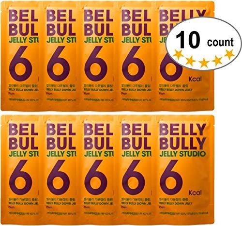 (2019 New Package) BELLY BULLY Down Jelly Erythritol-No Sugar, Low Calorie, Diet Jelly Drink Healthy Snack for Losing Weight (Plum)