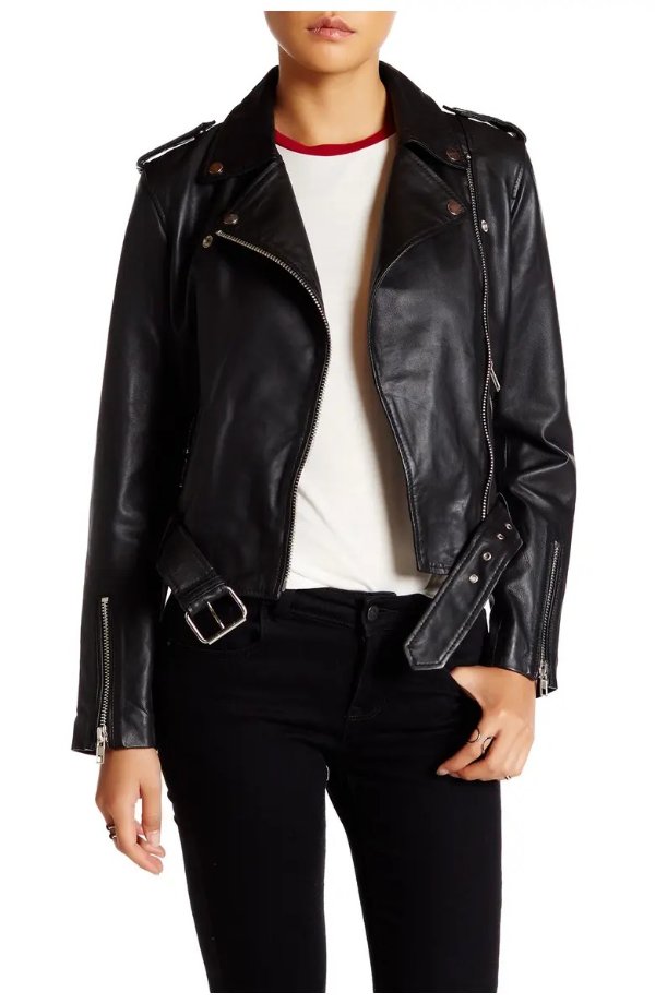 Allison Leather Moto Jacket