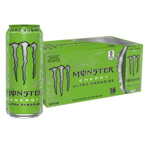 Monster Energy Ultra Paradise, Sugar Free Energy Drink, 16 Ounce (Pack of 15)