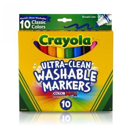 Ultra-Clean Broad Line Markers, Classic, 10-Count - Walmart.com