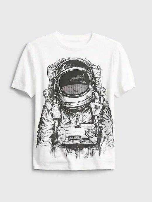 3D 效果 迷失太空 儿童T恤