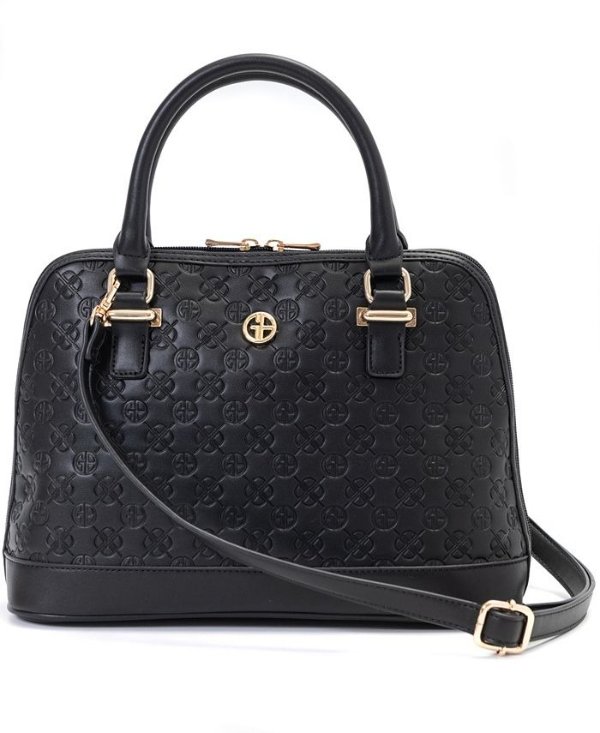 Debossed Signature Dome Satchel, Created for Macy's