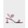 Pink Embellished Buckle Leather Sandals | CHARLES & KEITH
