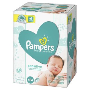 Pampers Sensitive 宝宝湿巾 504 片，无香型，敏感宝宝也适用