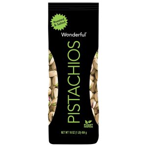 Wonderful Pistachios, In-Shell, Roasted & Salted Nuts, 16 Ounce Bag